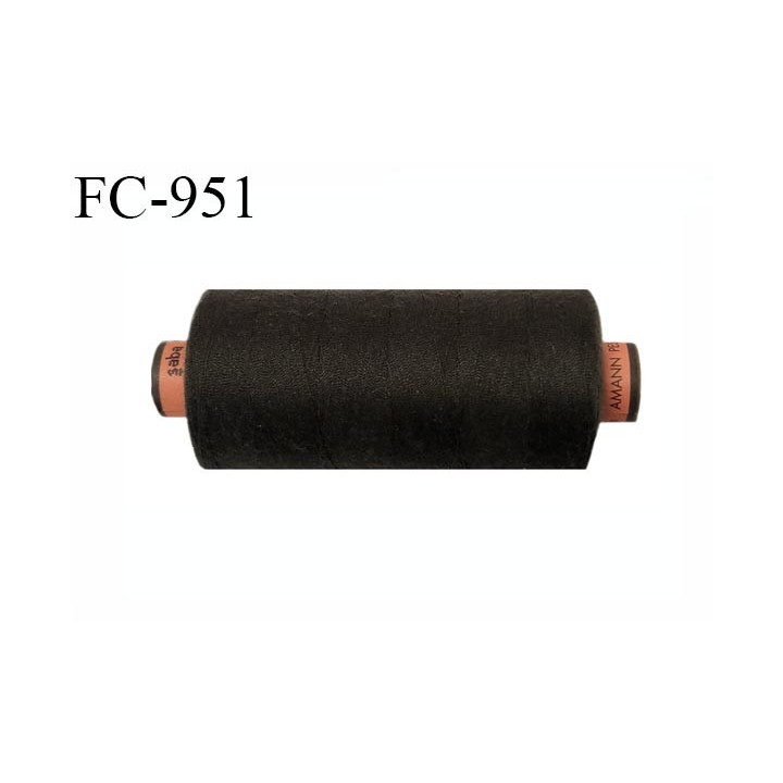 Bobine 1000 m fil Polyester n° 120 couleur marron taupe longueur 1000 mètres grande marque