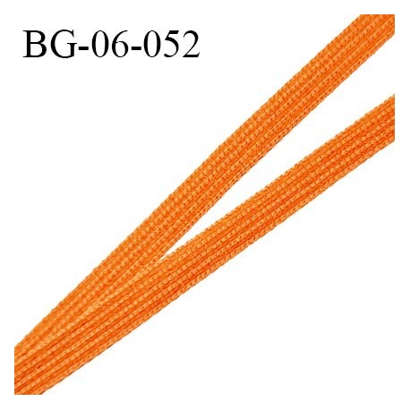 Droit fil à plat 6 mm spécial lingerie et couture couleur orange cuivrée grande marque fabriqué en France prix au mètre