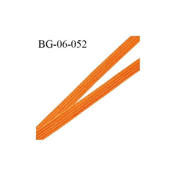 Droit fil à plat 6 mm spécial lingerie et couture couleur orange cuivrée grande marque fabriqué en France prix au mètre