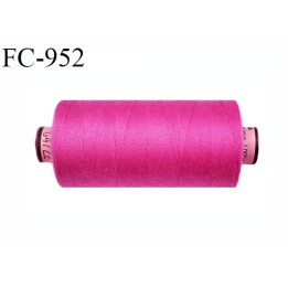 Bobine 1000 m fil Polyester n° 120 couleur fuchsia longueur 1000 mètres grande marque