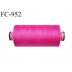 Bobine 1000 m fil Polyester n° 120 couleur fuchsia longueur 1000 mètres grande marque