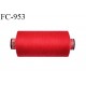 Bobine 1000 m fil Polyester n° 120 couleur rouge longueur 1000 mètres grande marque