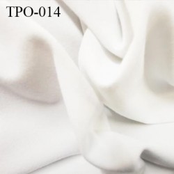 Tissu Polaire couleur blanc très haut de gamme largeur 155 cm poids 150 grs au m2 prix pour 10 cm de longueur