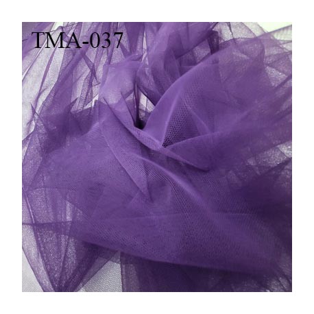 Marquisette tulle spécial lingerie haut gamme couleur violet largeur 140 cm prix pour 10 cm 100 % polyamide