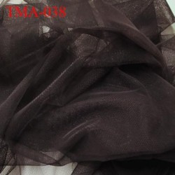 Marquisette tulle spécial lingerie haut gamme couleur marron foncé largeur 140 cm prix pour 10 cm 100 % polyamide