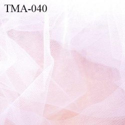 Marquisette tulle spécial lingerie haut gamme couleur perle rosé largeur 140 cm prix pour 10 cm 100 % polyamide