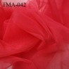 Marquisette tulle spécial lingerie haut gamme couleur rouge largeur 140 cm prix pour 10 cm 100 % polyamide