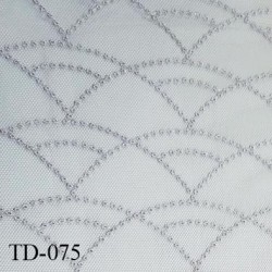 Dentelle brodée sur tulle couleur gris haut de gamme largeur 140 cm prix pour 10 centimètres