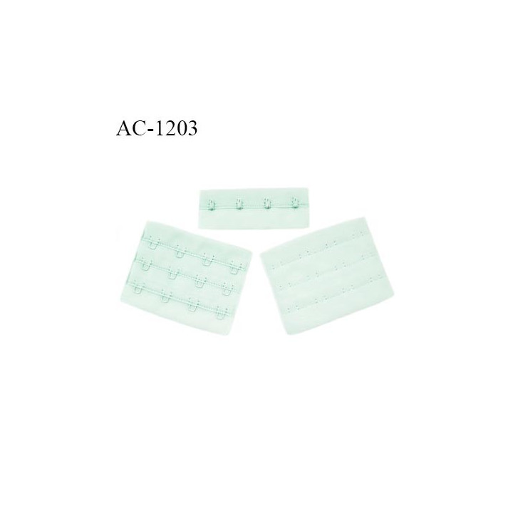 Agrafe 76 mm attache SG haut de gamme couleur vert aqua 3 rangées 4 crochets largeur 76 mm hauteur 57 mm prix à l'unité