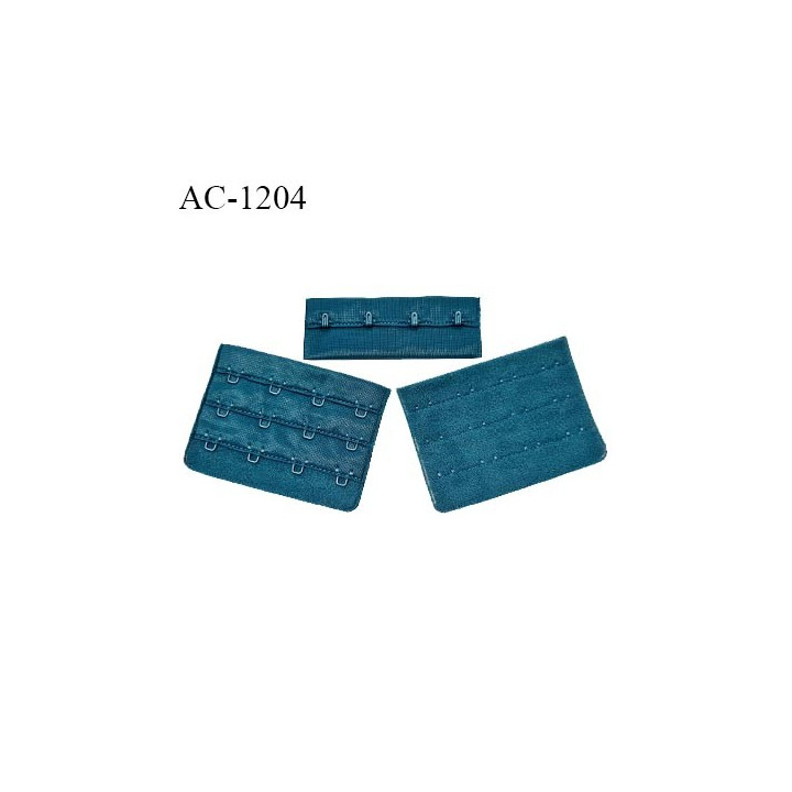 Agrafe 76 mm attache SG haut de gamme couleur bleu vert 3 rangées 4 crochets largeur 76 mm hauteur 57 mm prix à l'unité