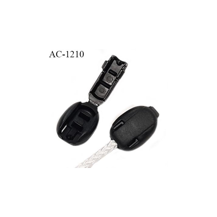Embout cordon pliable couleur noir pour cordon 3 mm prix à l'unité
