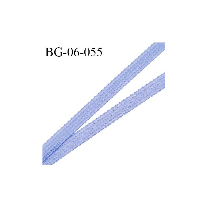 Droit fil à plat 6 mm spécial lingerie et couture du prêt-à-porter couleur bleu aigue marine fabriqué en France prix au mètre