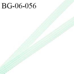 Droit fil à plat 6 mm spécial lingerie et couture du prêt-à-porter couleur vert aqua fabriqué en France prix au mètre
