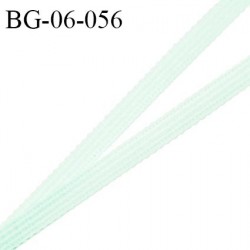 Droit fil à plat 6 mm spécial lingerie et couture du prêt-à-porter couleur vert aqua fabriqué en France prix au mètre