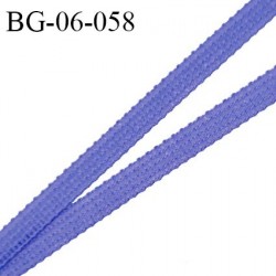 Droit fil à plat 6 mm spécial lingerie et couture du prêt-à-porter couleur bleu summer blue fabriqué en France prix au mètre