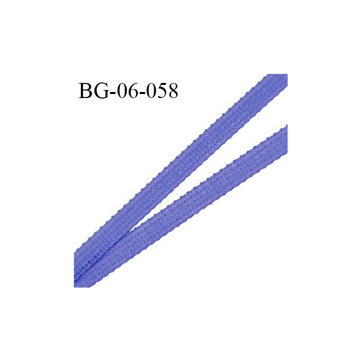 Droit fil à plat 6 mm spécial lingerie et couture du prêt-à-porter couleur bleu summer blue fabriqué en France prix au mètre