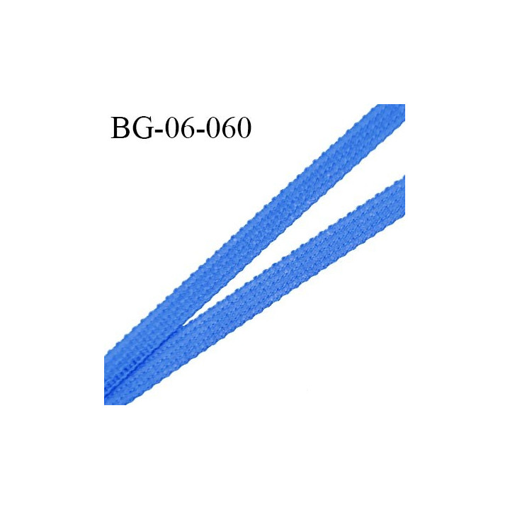 Droit fil à plat 6 mm spécial lingerie et couture du prêt-à-porter couleur bleu royal fabriqué en France prix au mètre