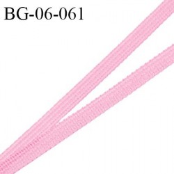 Droit fil à plat 6 mm spécial lingerie et couture du prêt-à-porter couleur rose fraise fabriqué en France prix au mètre
