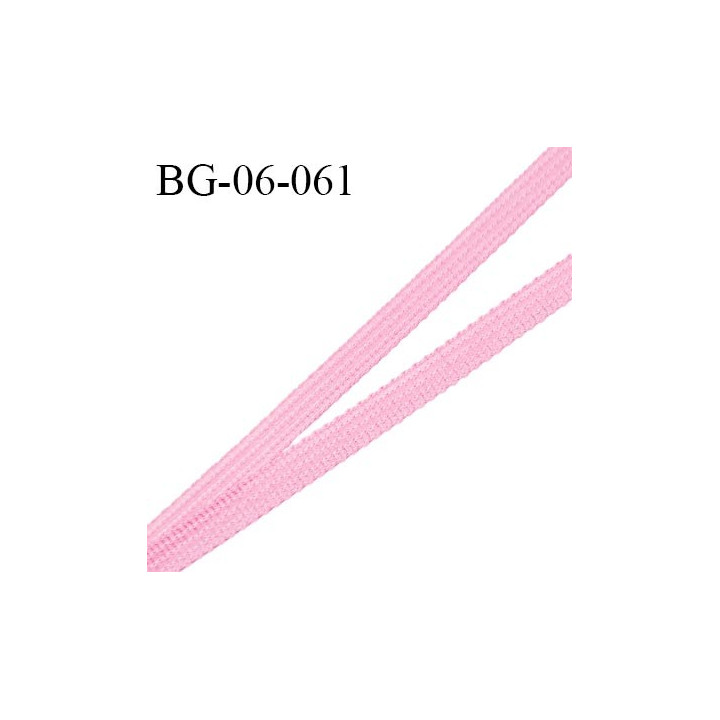 Droit fil à plat 6 mm spécial lingerie et couture du prêt-à-porter couleur rose fraise fabriqué en France prix au mètre