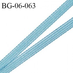 Droit fil à plat 6 mm spécial lingerie et couture du prêt-à-porter couleur bleu polaire fabriqué en France prix au mètre