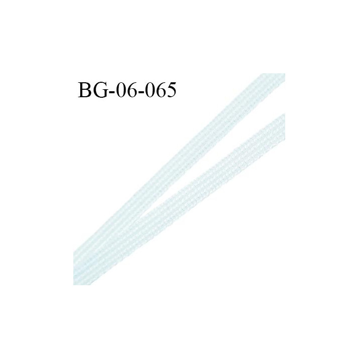 Droit fil à plat 6 mm spécial lingerie et couture du prêt-à-porter couleur bleu ciel fabriqué en France prix au mètre
