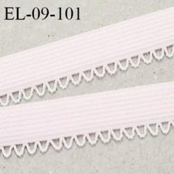 Elastique picot 9 mm lingerie couleur rose candy largeur 9 mm haut de gamme Fabriqué en France prix au mètre