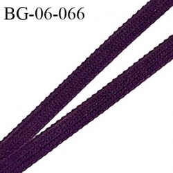 Droit fil à plat 6 mm spécial lingerie et couture du prêt-à-porter couleur violet chianti fabriqué en France prix au mètre