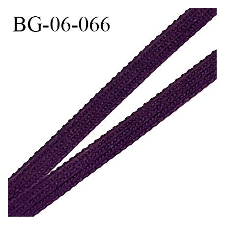 Droit fil à plat 6 mm spécial lingerie et couture du prêt-à-porter couleur violet chianti fabriqué en France prix au mètre