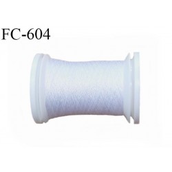 Bobine de 500 m de fil élastique couleur blanc pour aiguille surjeteuse canette machine et aiguille recouvreuse pour jersey