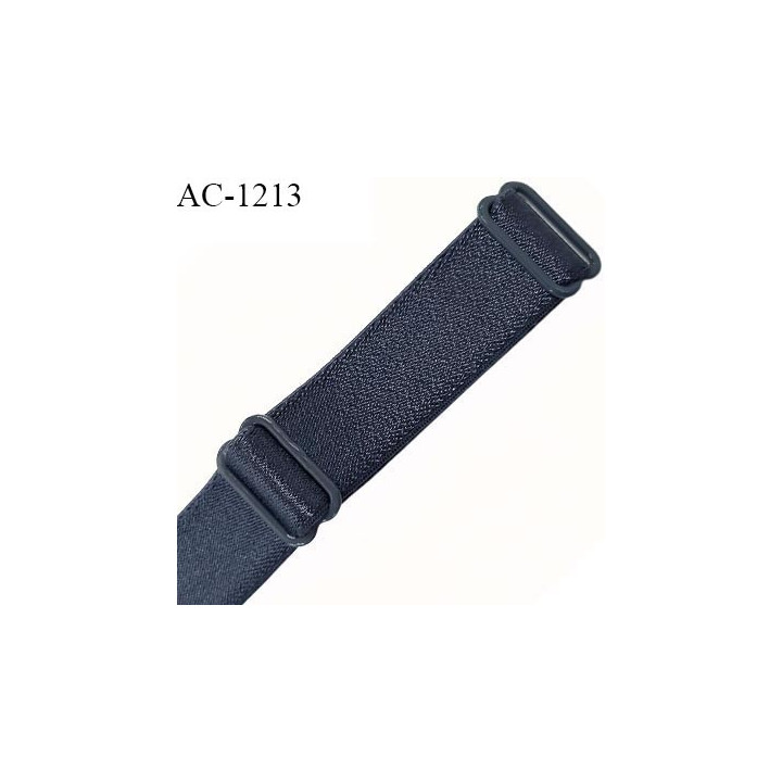 Bretelle lingerie SG 24 mm très haut de gamme couleur gris graphite avec 2 barrettes longueur 30 cm prix à l'unité