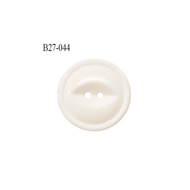 Bouton 27 mm en pvc couleur naturel 2 trous diamètre 27 mm épaisseur 5 mm prix à la pièce
