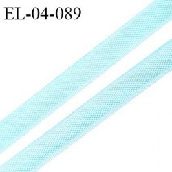 Elastique 4 mm fin spécial lingerie polyamide élasthanne couleur bleu pastel grande marque fabriqué en France prix au mètre