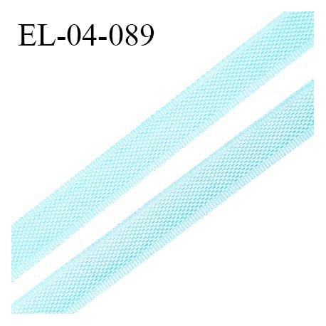 Elastique 4 mm fin spécial lingerie polyamide élasthanne couleur bleu pastel grande marque fabriqué en France prix au mètre