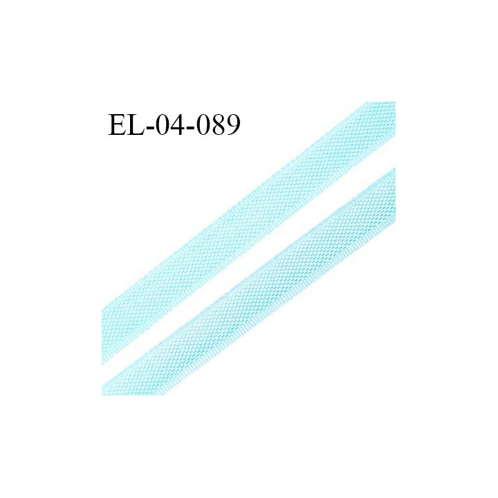 Elastique 4 mm fin spécial lingerie polyamide élasthanne couleur bleu pastel grande marque fabriqué en France prix au mètre