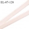 Elastique picot 7 mm lingerie couleur rose jasmin largeur 7 mm haut de gamme Fabriqué en France prix au mètre