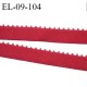 Elastique picot 9 mm lingerie couleur rouge fusion largeur 9 mm haut de gamme Fabriqué en France prix au mètre