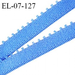 Elastique picot 7 mm lingerie couleur bleu largeur 7 mm haut de gamme Fabriqué en France prix au mètre