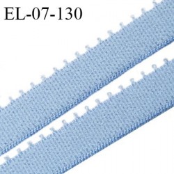 Elastique picot 7 mm lingerie couleur bleu glacier largeur 7 mm haut de gamme Fabriqué en France prix au mètre