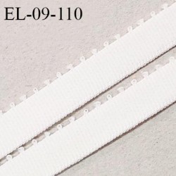 Elastique picot 9 mm lingerie couleur chantilly largeur 9 mm haut de gamme Fabriqué en France prix au mètre