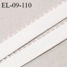Elastique picot 9 mm lingerie couleur chantilly largeur 9 mm haut de gamme Fabriqué en France prix au mètre