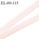 Elastique picot 9 mm lingerie couleur rose pâle ou rose amour largeur 9 mm haut de gamme Fabriqué en France prix au mètre