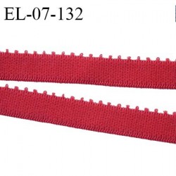 Elastique picot 7 mm lingerie couleur rouge fusion largeur 7 mm haut de gamme Fabriqué en France prix au mètre