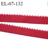 Elastique picot 7 mm lingerie couleur rouge fusion largeur 7 mm haut de gamme Fabriqué en France prix au mètre