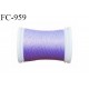 Bobine 500 m fil mousse polyamide n° 120 couleur lilas lavande longueur de 500 mètres bobiné en France