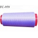 Cone 2000 m fil mousse polyamide n° 120 couleur lilas lavande longueur de 2000 mètres bobiné en France