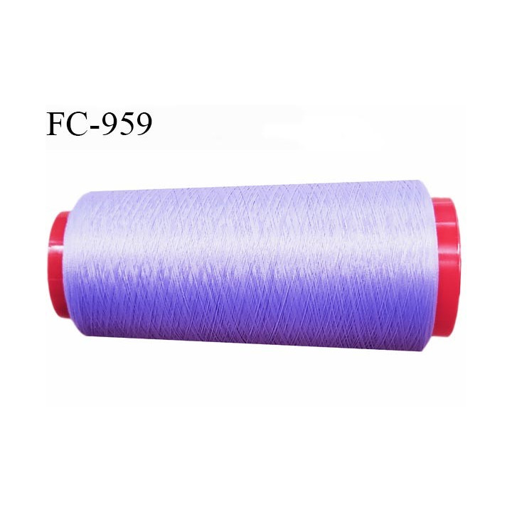 Cone 5000 m fil mousse polyamide n° 120 couleur lilas lavande longueur de 5000 mètres bobiné en France