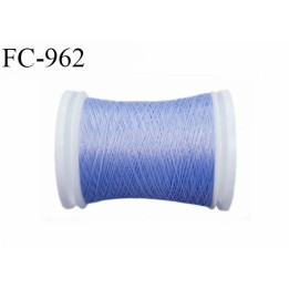 Bobine 500 m fil mousse polyamide n° 120 couleur bleu lavande longueur de 500 mètres bobiné en France