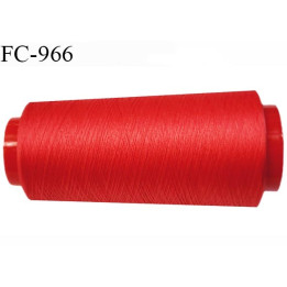 Cone 5000 m fil mousse polyester fil n° 110 couleur rouge longueur 5000 mètres bobiné en France