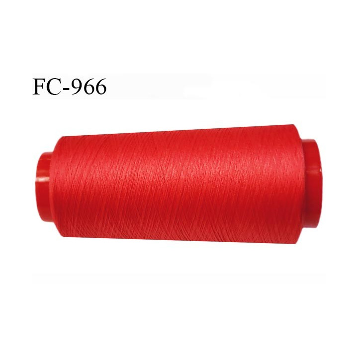 Cone 5000 m fil mousse polyester fil n° 110 couleur rouge longueur 5000 mètres bobiné en France