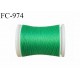 Bobine 500 m fil mousse polyester n° 110 couleur vert longueur 500 mètres bobiné en France